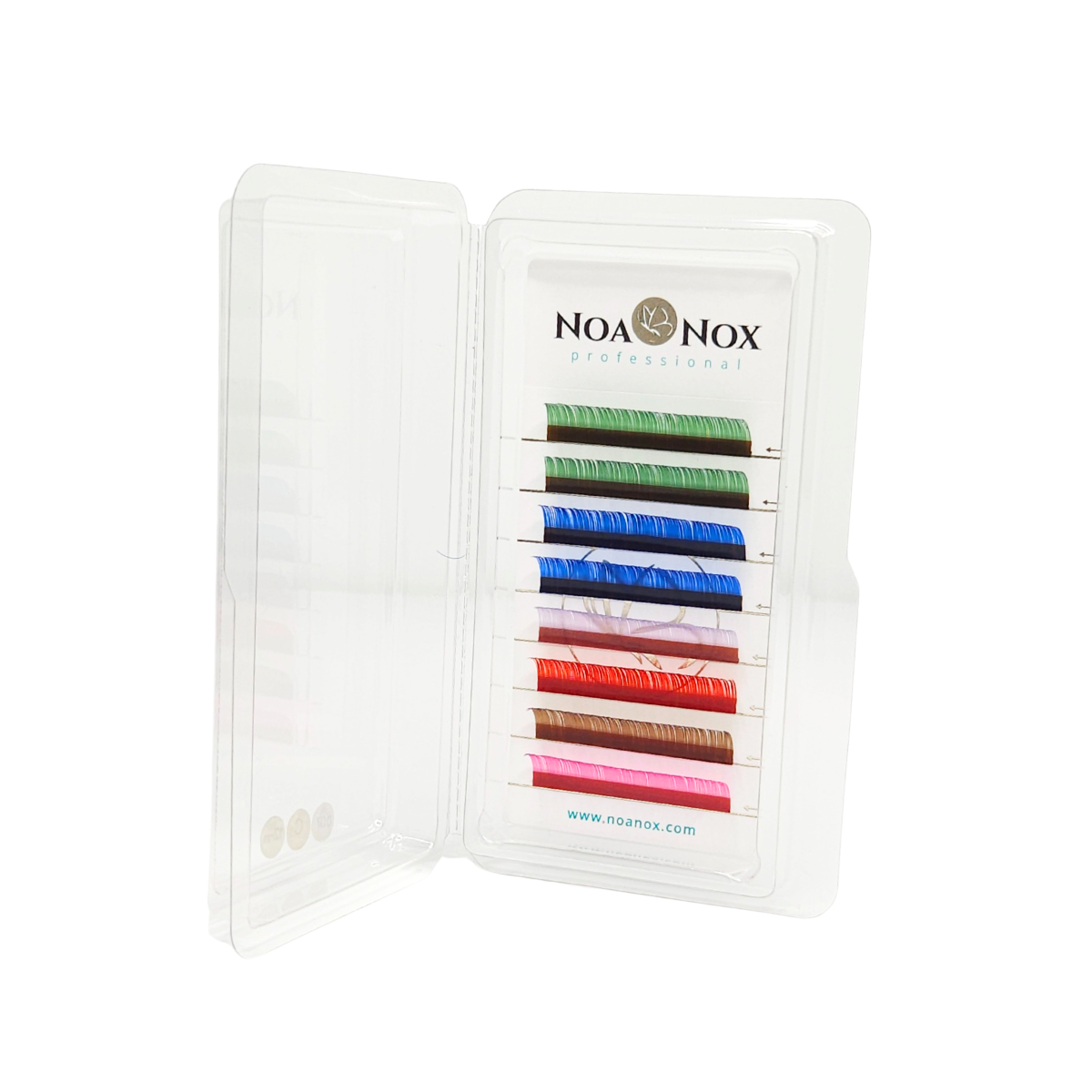 Extensiones de pestañas de colores