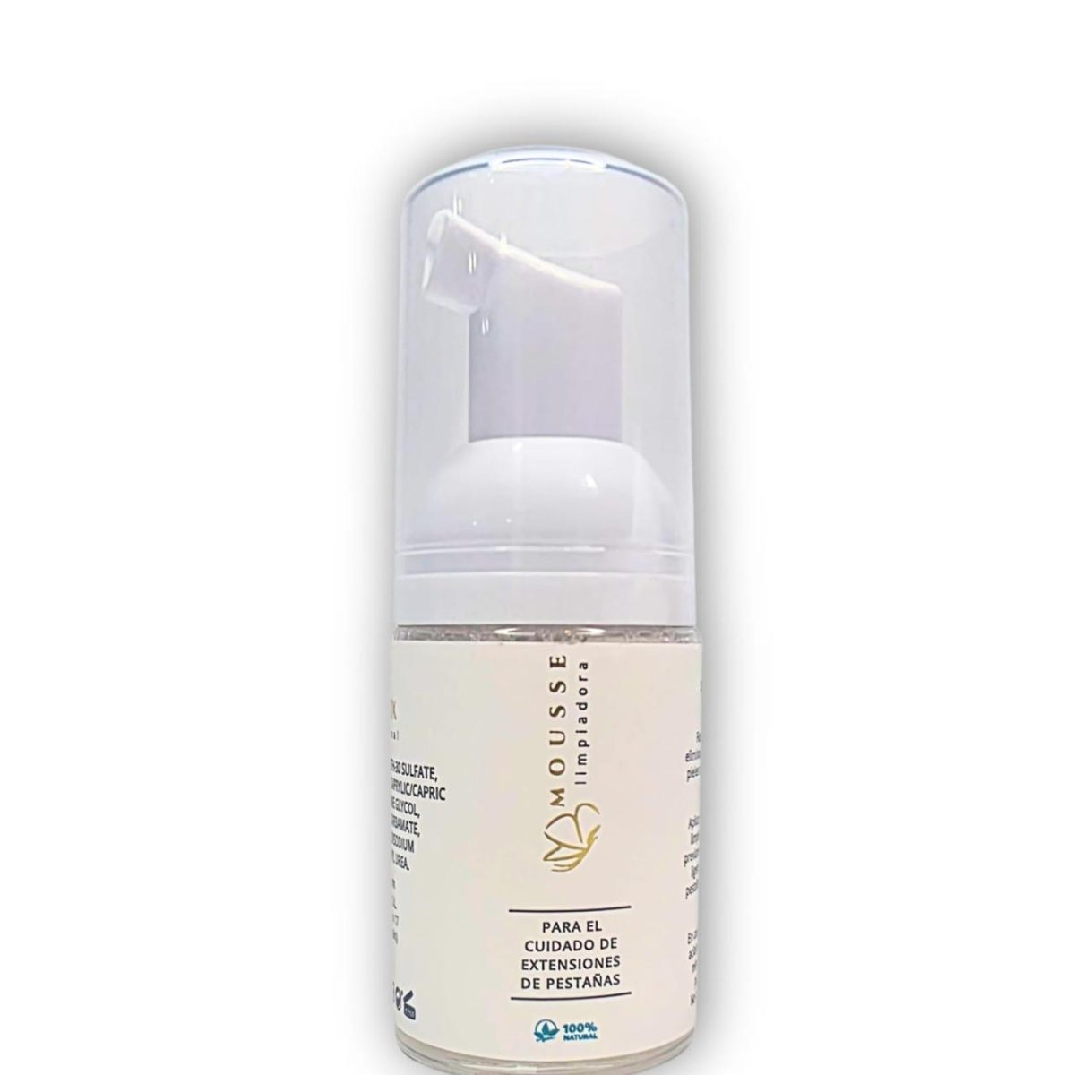 mousse limpiadora de pestañas