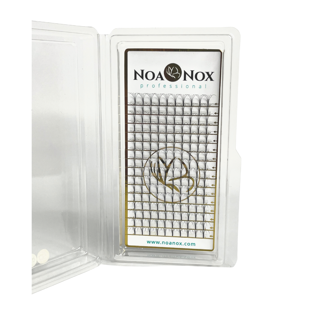 Grupitos prefabricados de extensiones de pestañas curvatura C